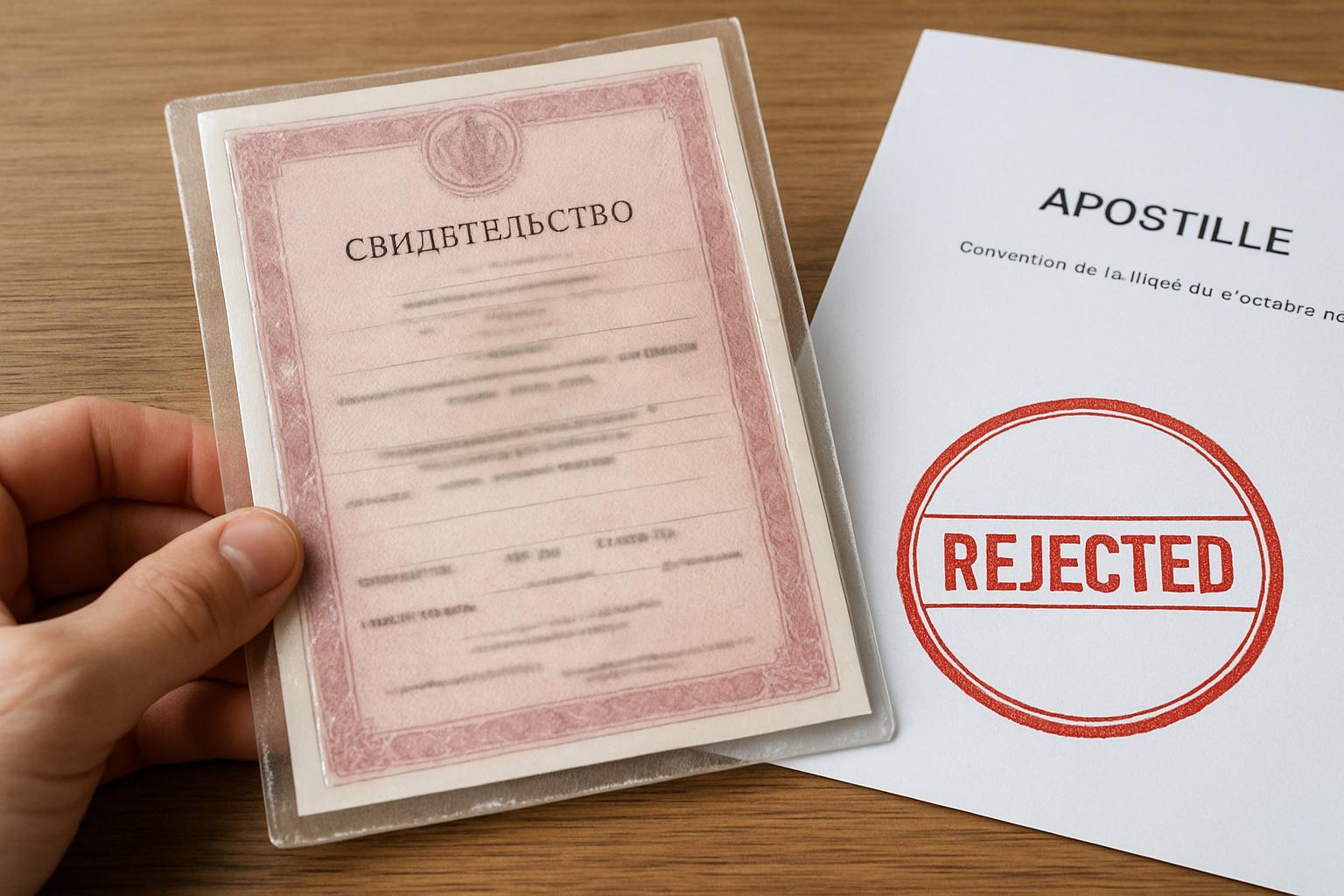 Ламинированное свидетельство: почему его могут не принять на апостиль  . Юридические и процедурные причины отказа
